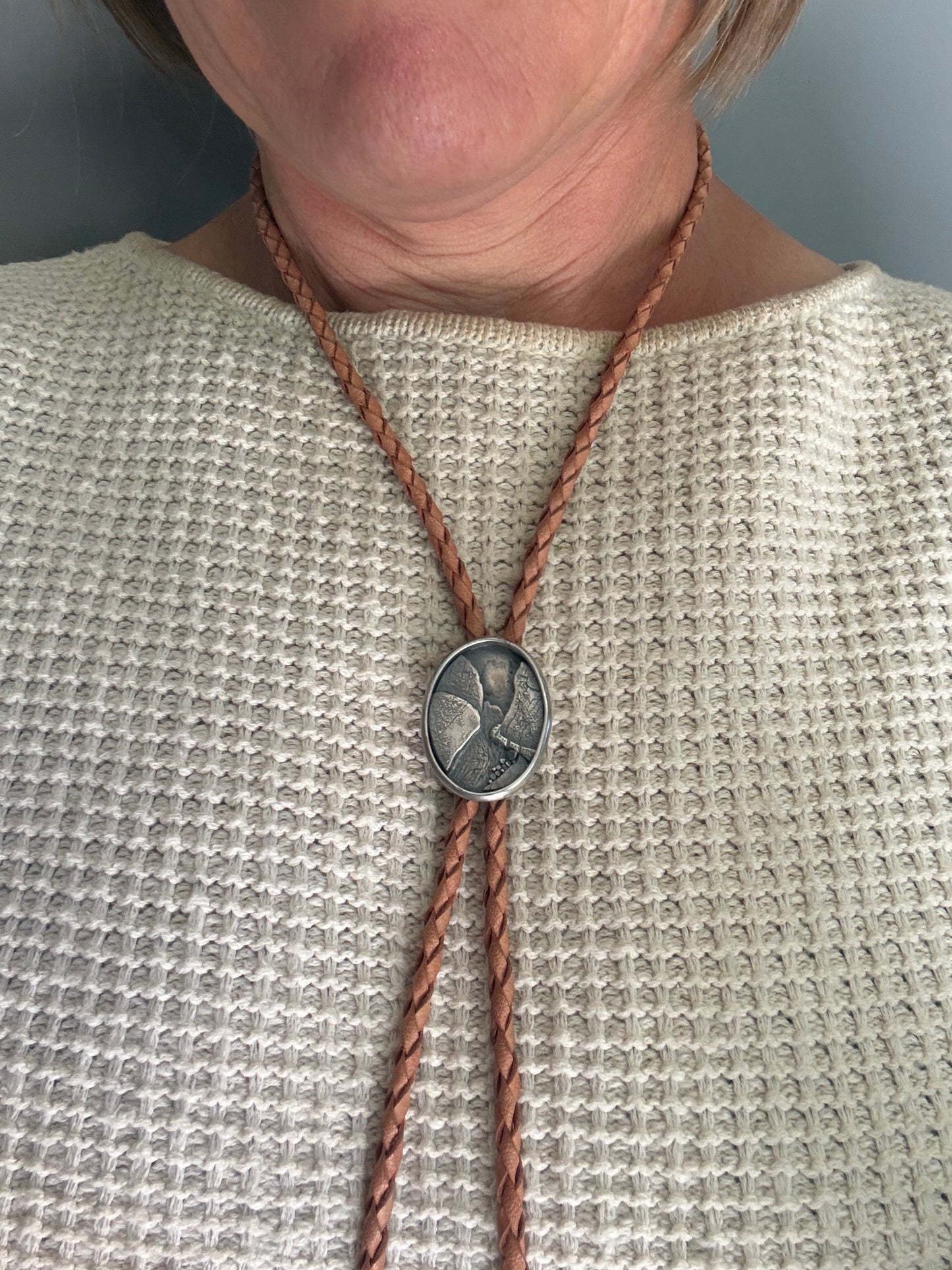 Arkansas River Sterling Silver Bolo Tie