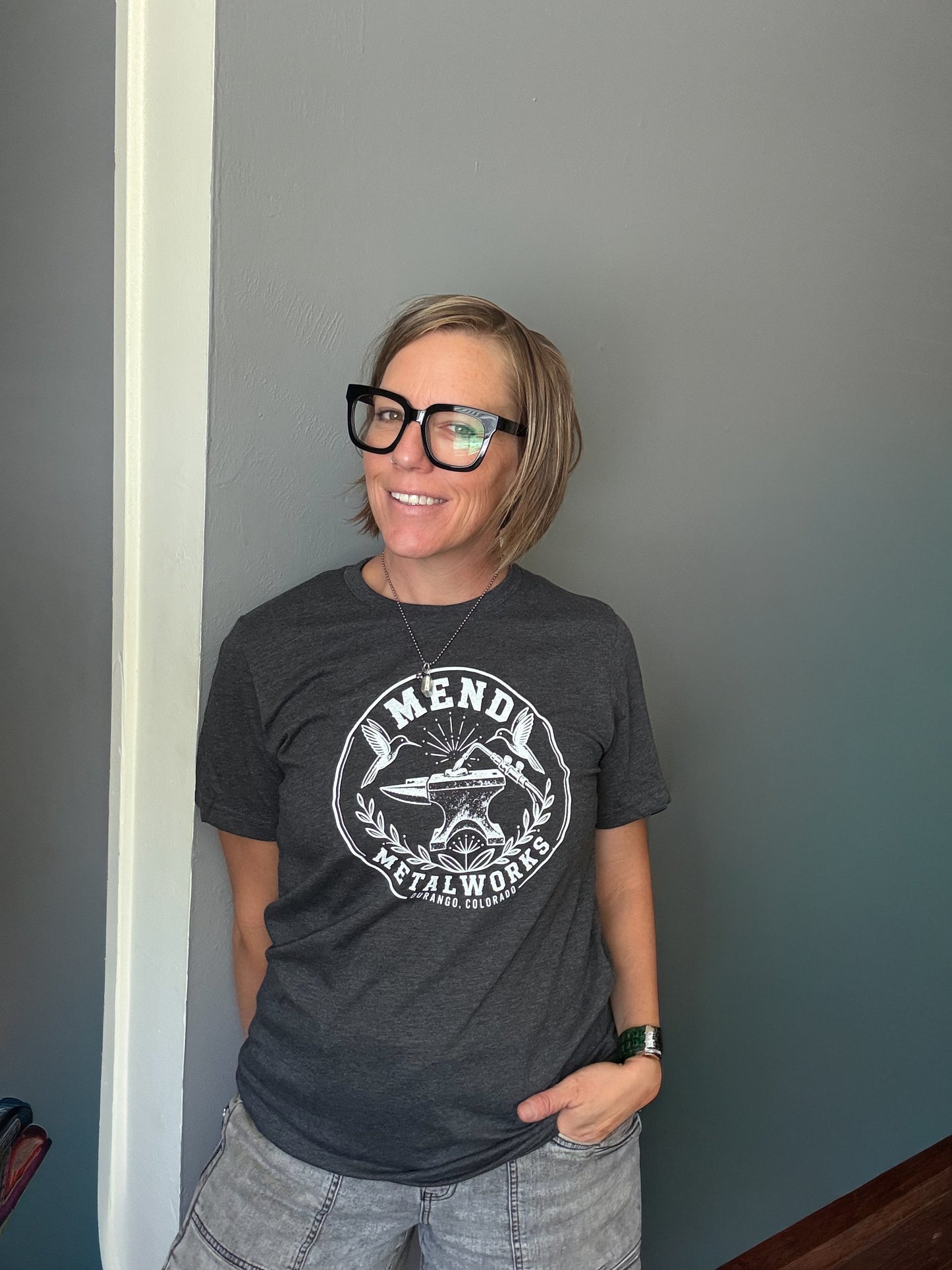 Mend Metalworks Unisex Tee | Heather Charcoal