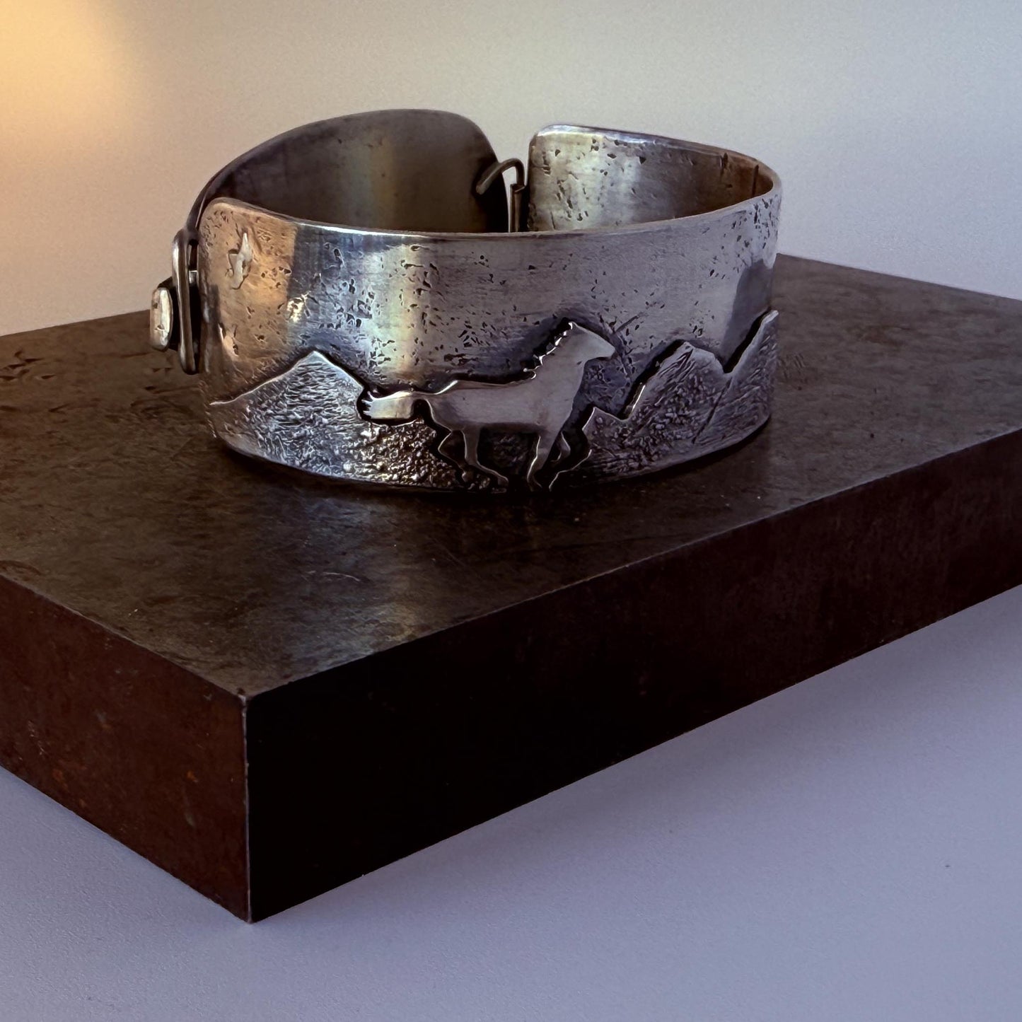 Owyhee Jasper Sterling Silver Bracelet | Canyon Dusk Bracelet | Hand Fabricated Statement Jewelry