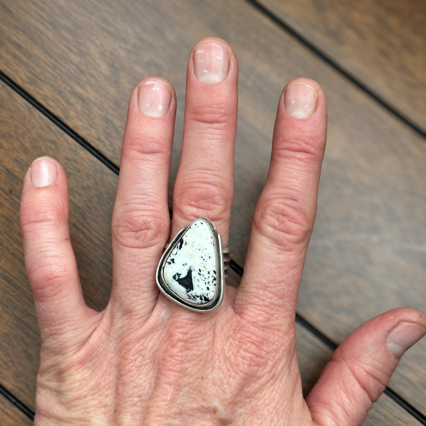 White Buffalo Statement Ring