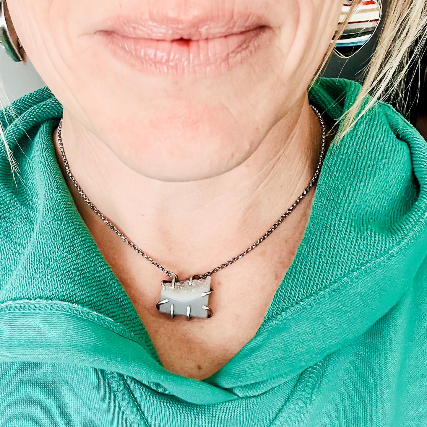 Amethyst Slice Necklace