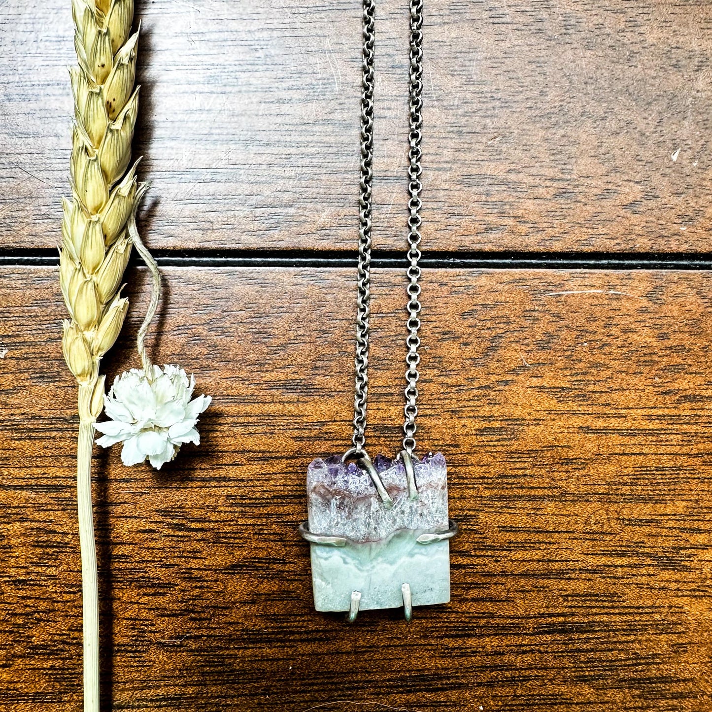 Amethyst Slice Necklace