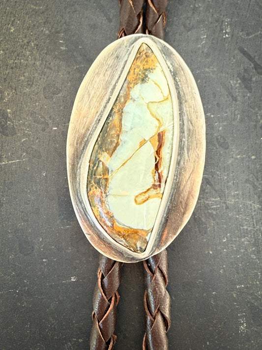 7 Dwarfs Variscite Bolo Tie | Sterling Silver | Handmade in Durango