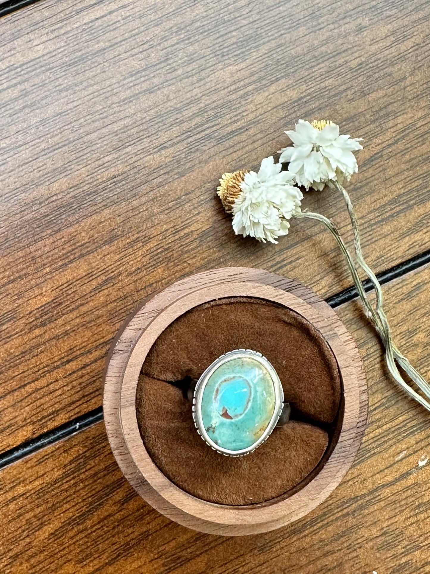 Golden Hill Turquoise Sky Blue Ring