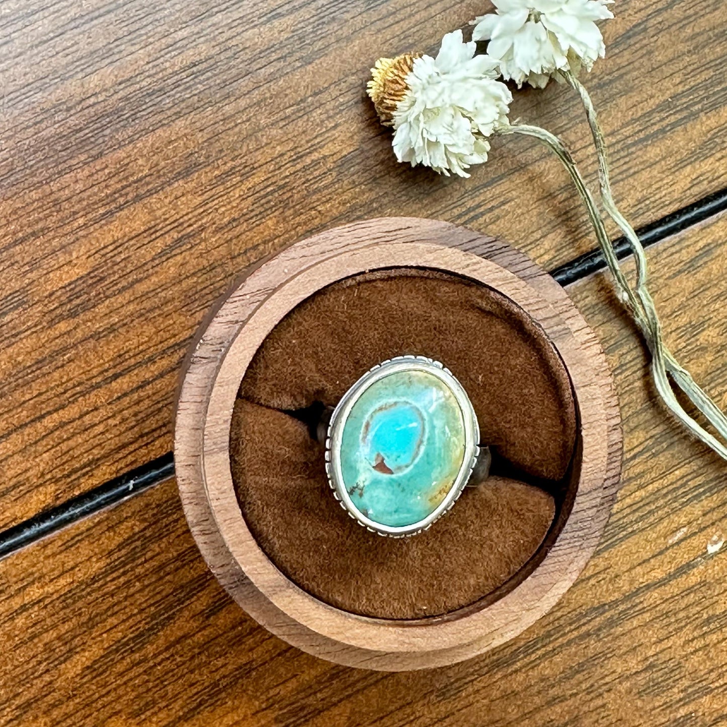 Golden Hill Turquoise Sky Blue Ring