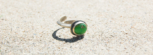 Mossy Meadow Sonoran Gold Turquoise Ring