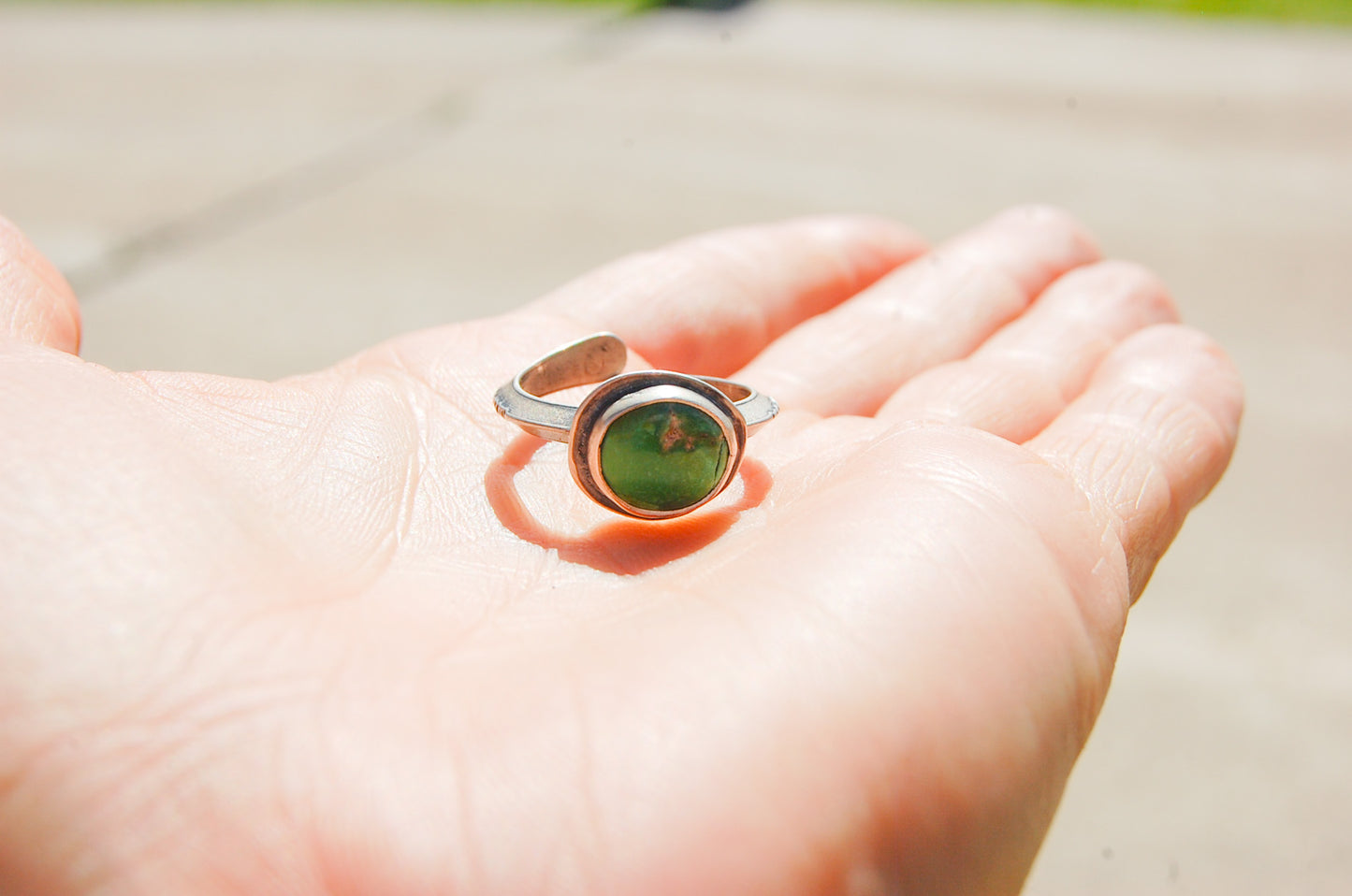 Mossy Meadow Sonoran Gold Turquoise Ring