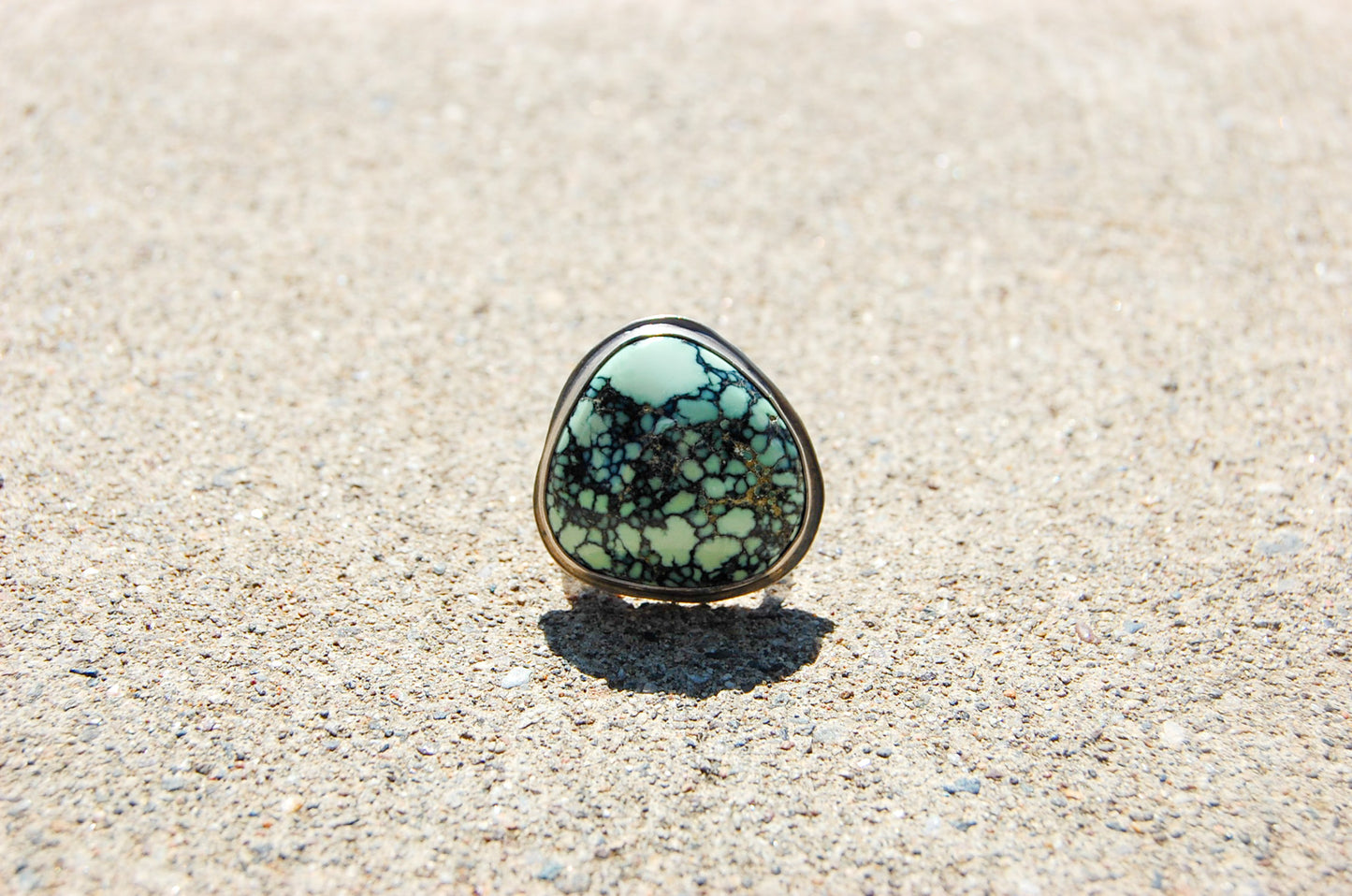 Celestial Angel Wing Variscite Statement Ring