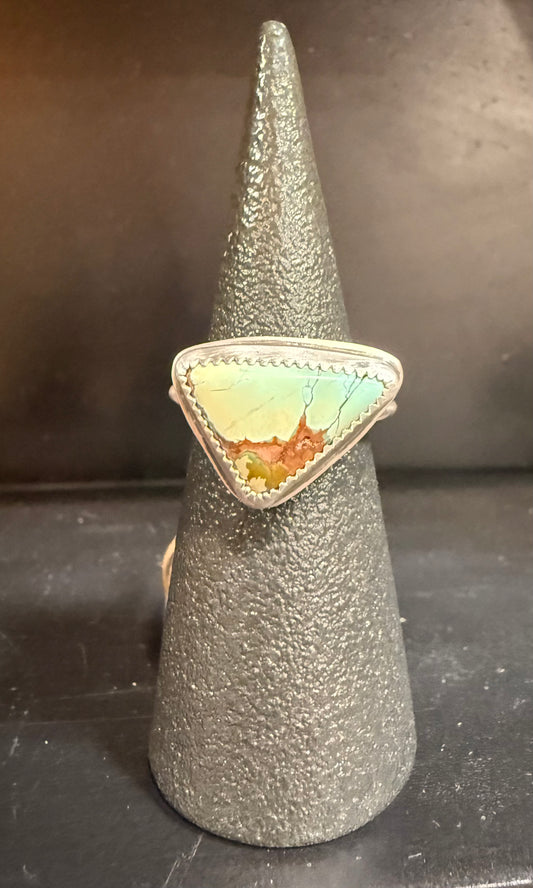 Turquoise Triangle Ring| Royston Turquoise Ring