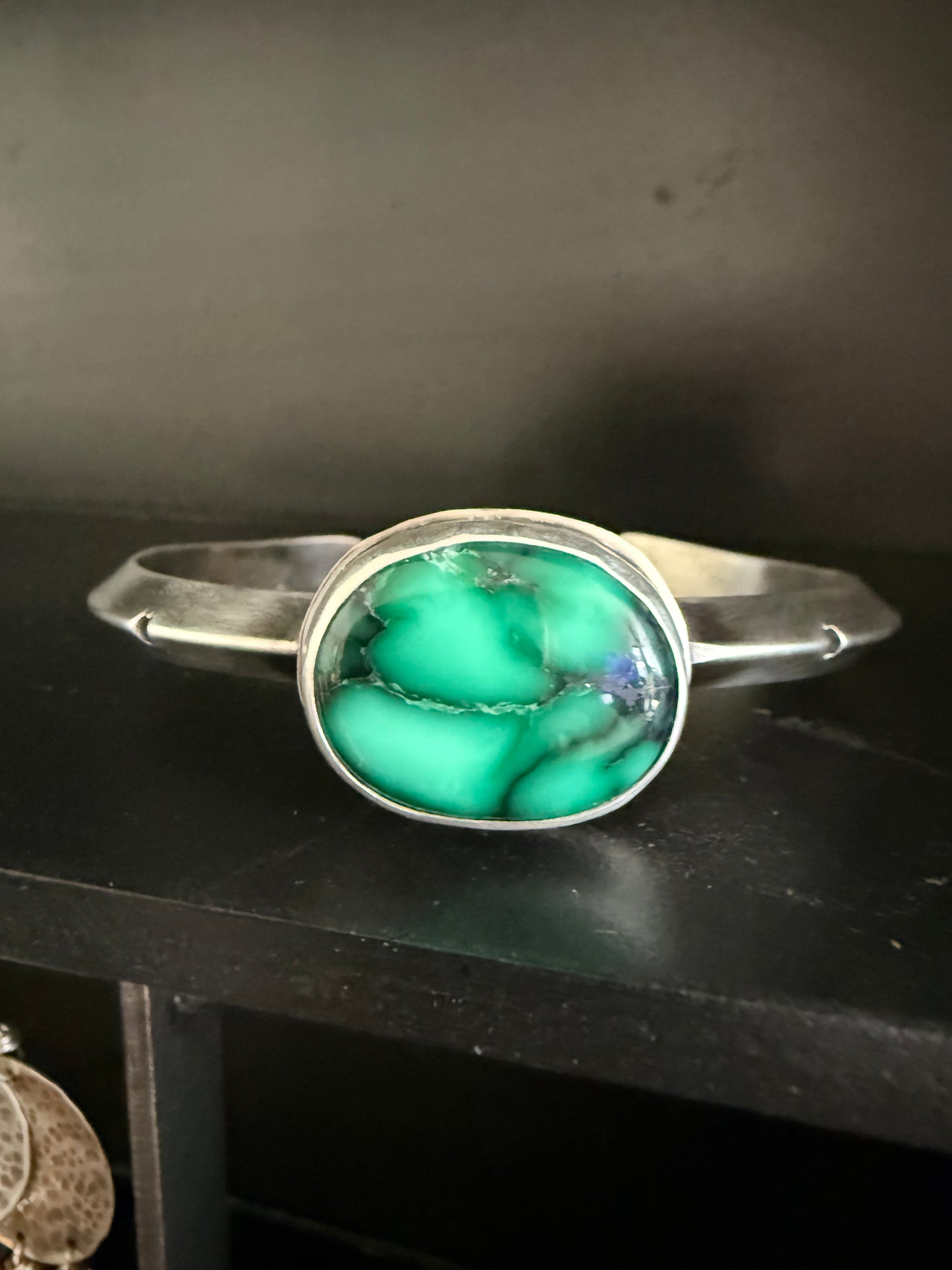 Persian Variscite Cuff Bracelet