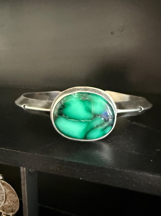 Persian Variscite Cuff Bracelet
