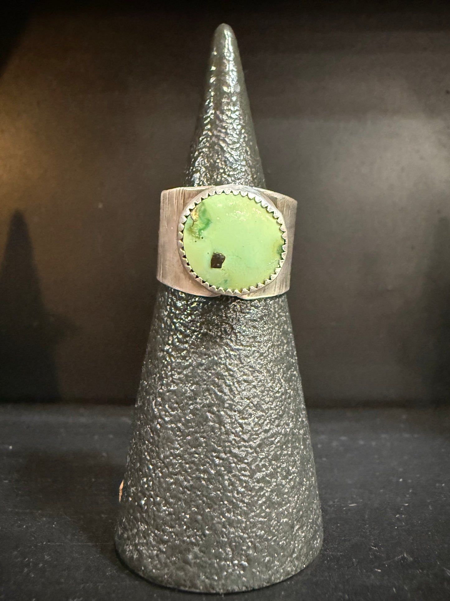 Royston Turquoise Ring | Turquoise Saddle Ring | size 7 3/4 Turquoise Ring