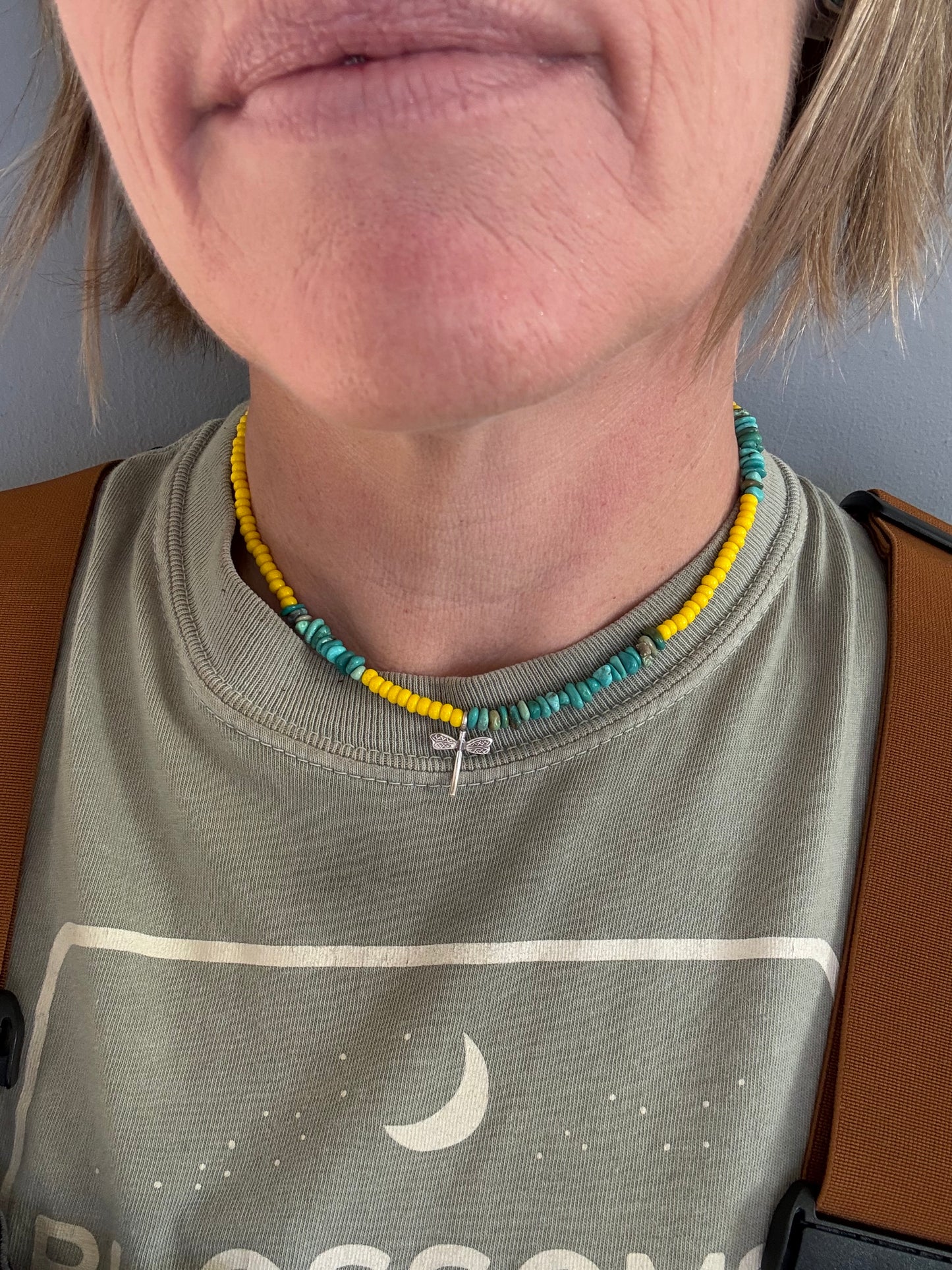 Colordrift Yellow + Turquoise Beaded Necklace