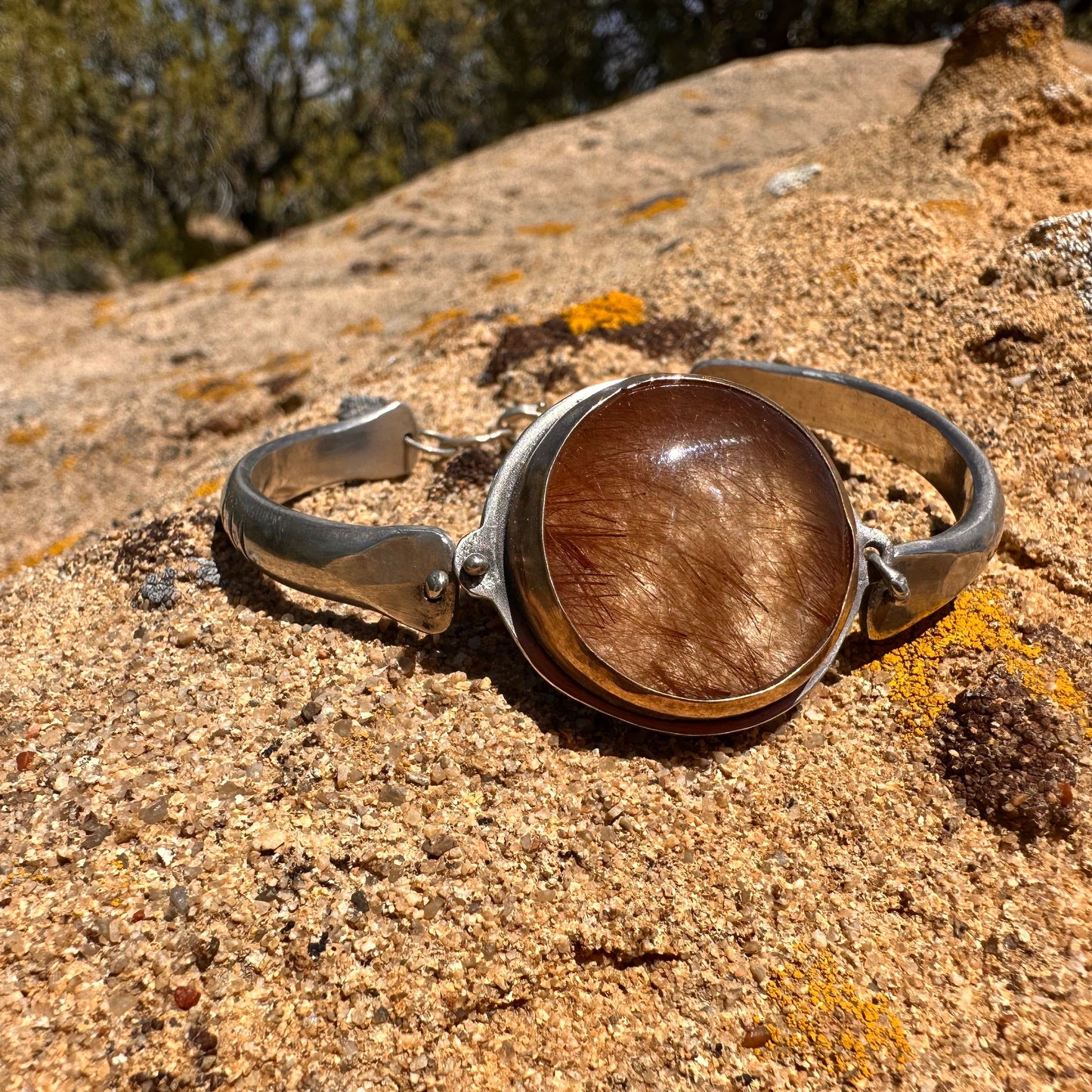 Rutilated Quartz Watch Bracelet: Sunbeam Rutilated Quartz Watch Bracelet