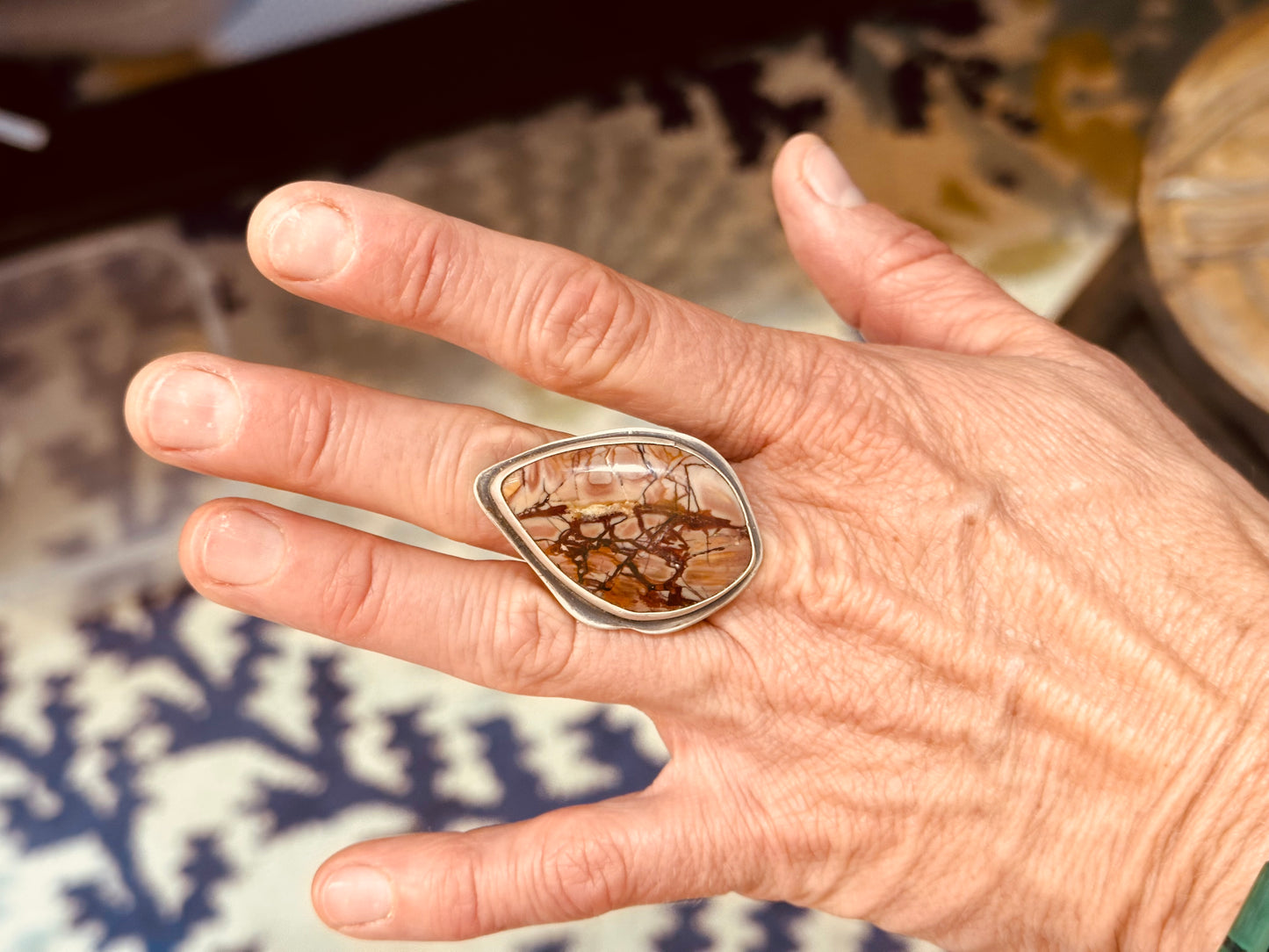 Dead Camel Jasper Statement Ring