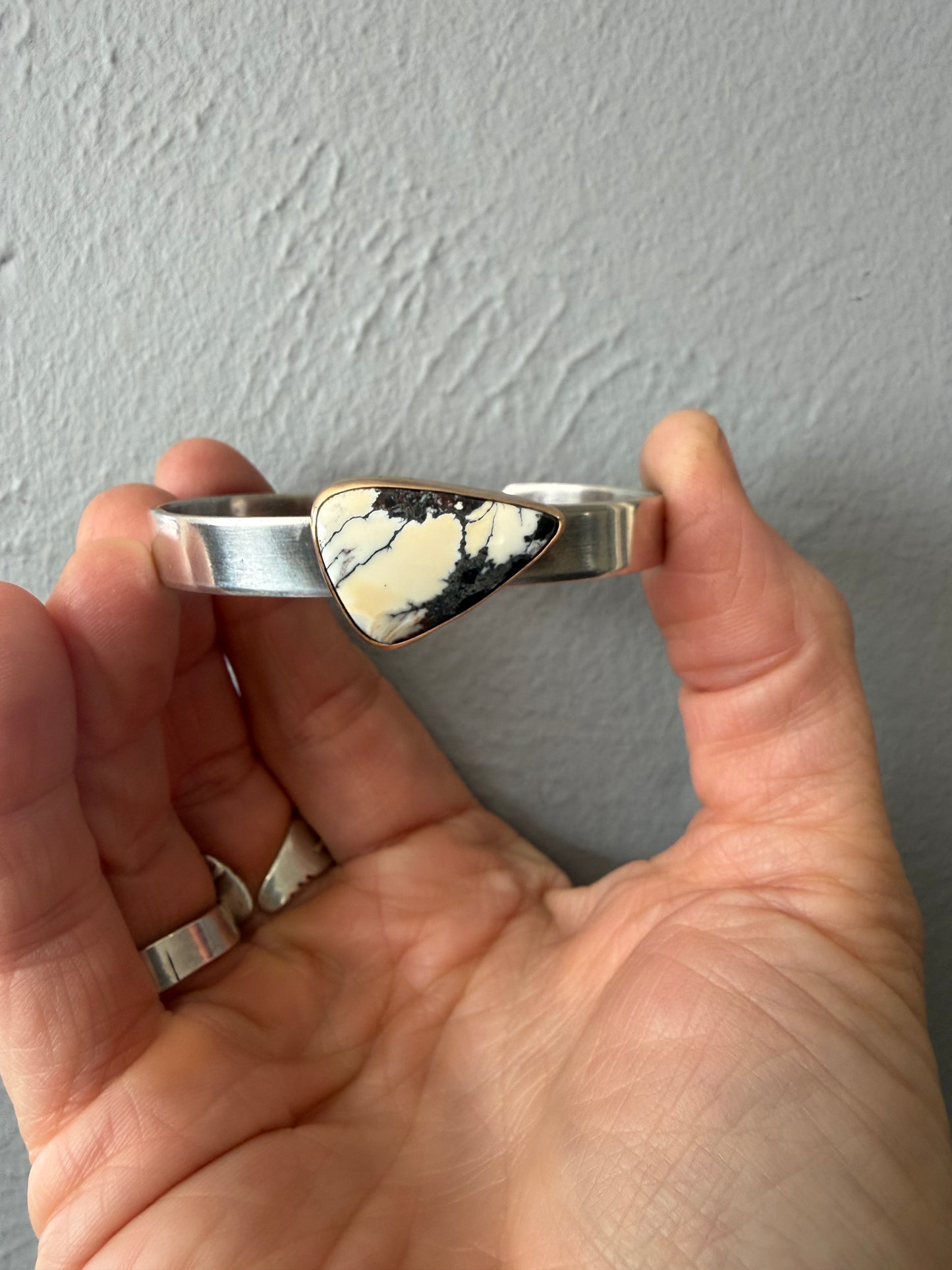 Sterling Silver Stamped Cuff Bracelet | BE STILL Rectangle Cuff | Stand Collection