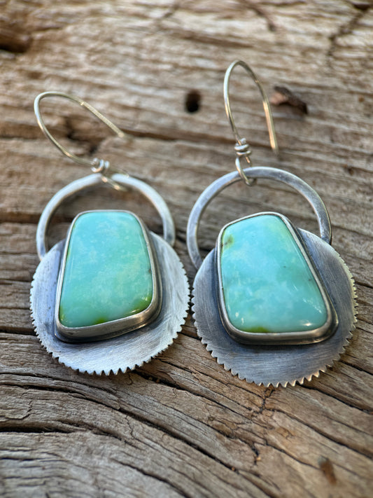 Desert Halo | Sonoran Gold Turquoise Earrings