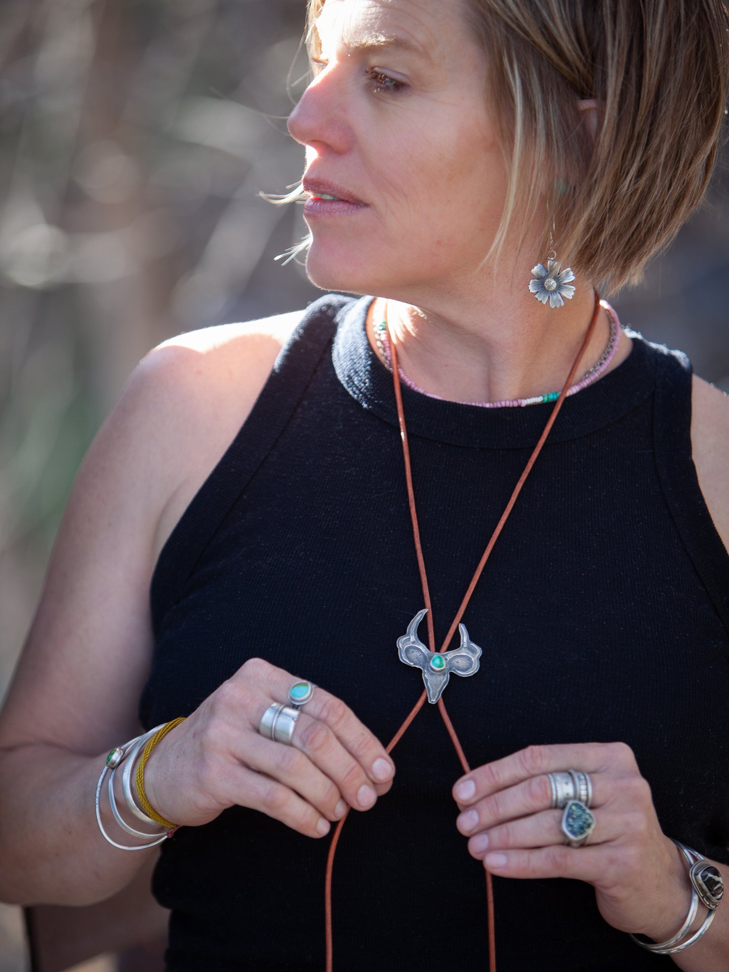 Remains Earrings | Sterling Silver