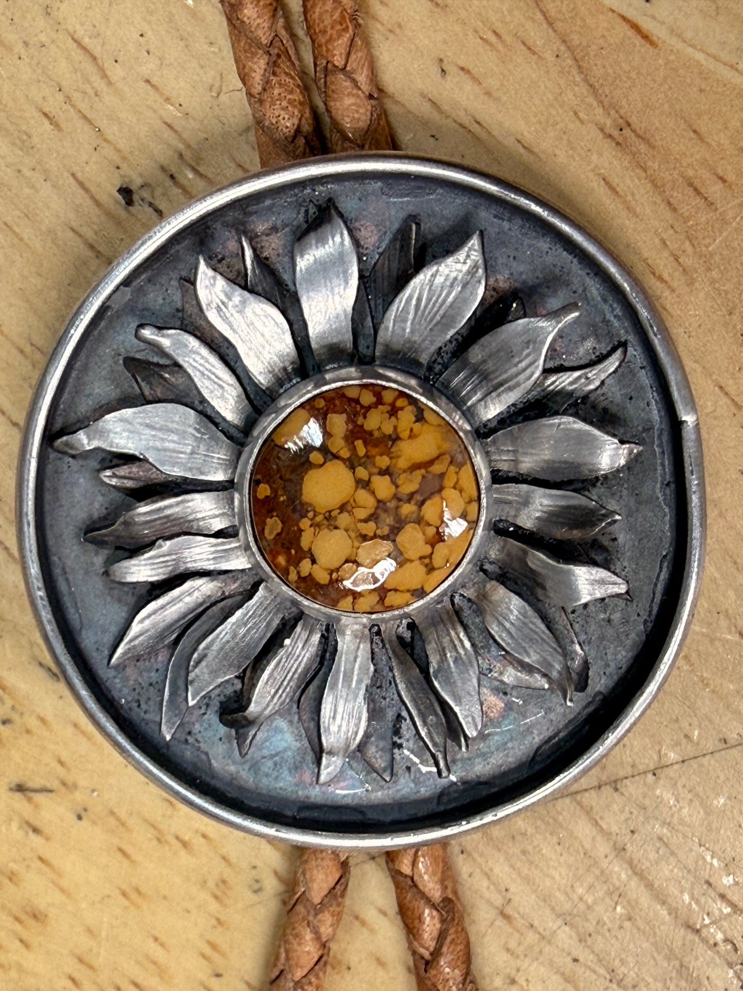 Sunflower Jasper Sterling Silver Bolero