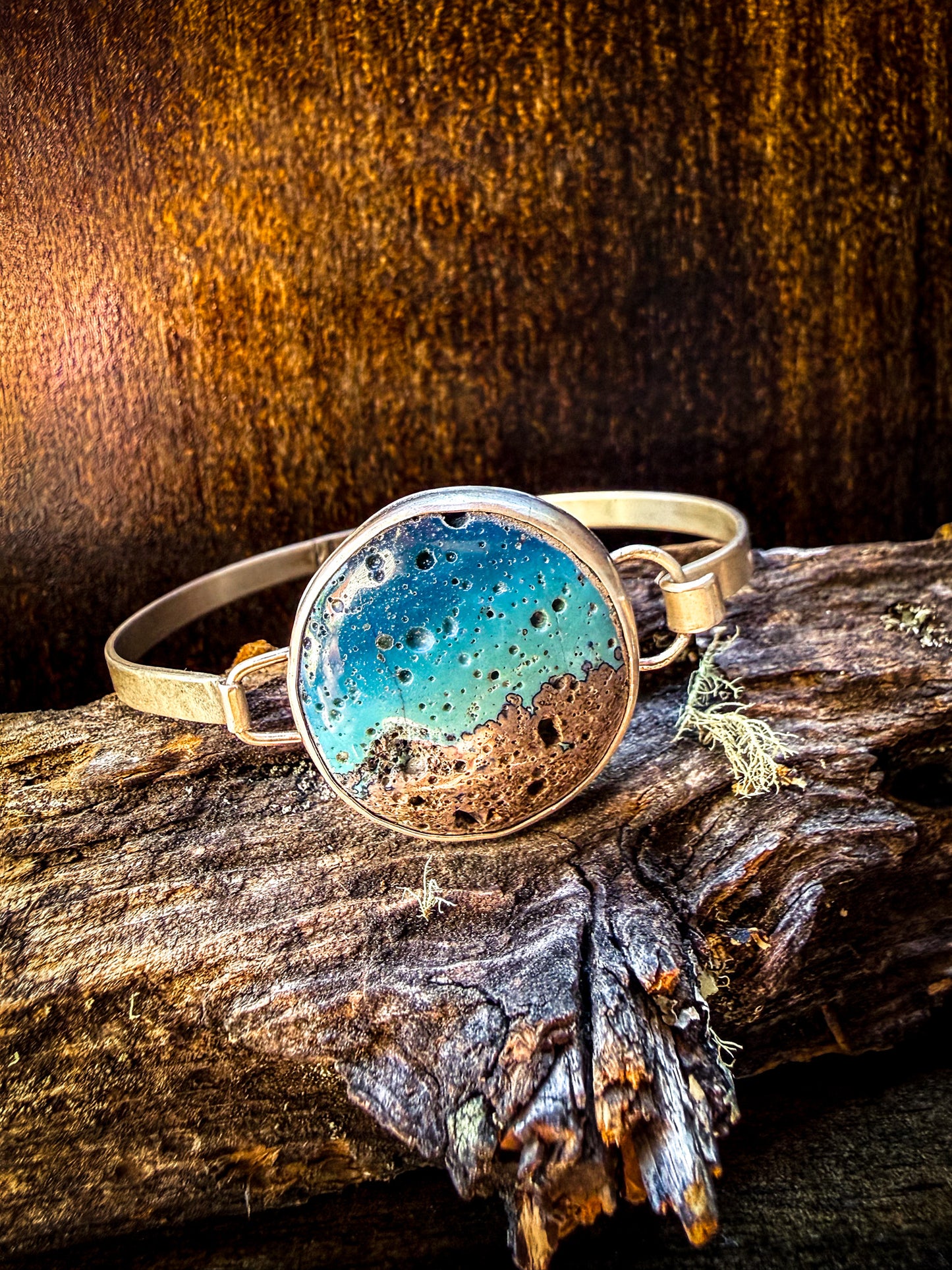 Leland Blue Sterling Silver Hinged Cuff Bracelet | Medium