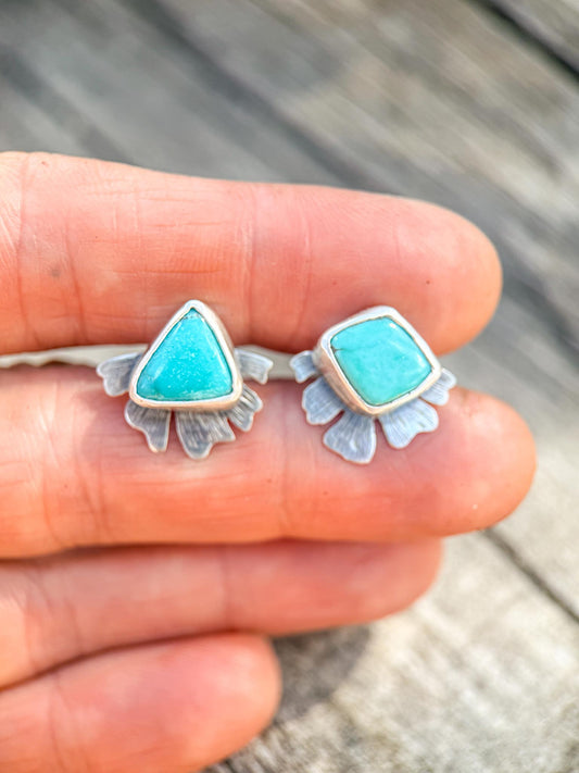 Unfold Studs | Carico Lake Turquoise