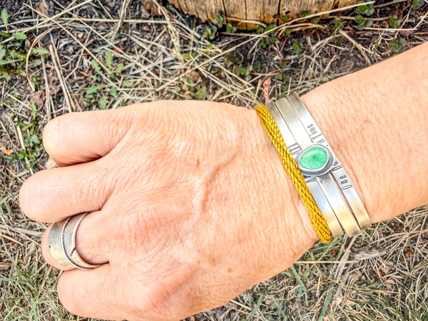 Hold Cuff | Sonoran Gold Turquoise + Sterling Silver