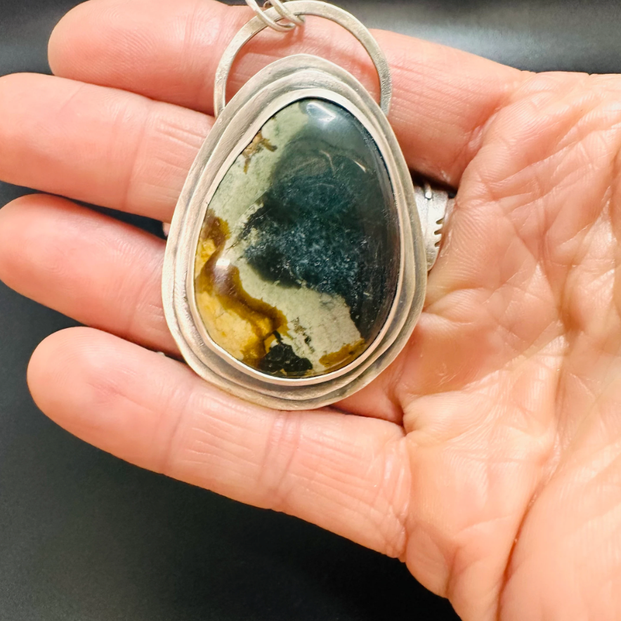 Jasper Pendant Necklace