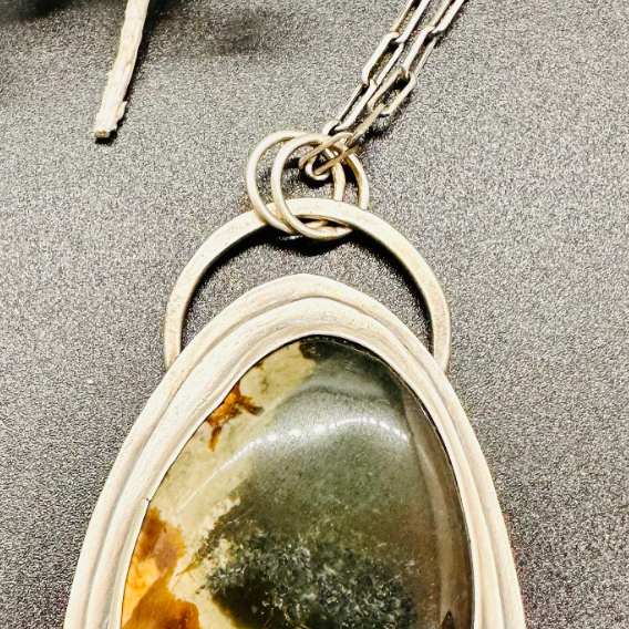 Jasper Pendant Necklace