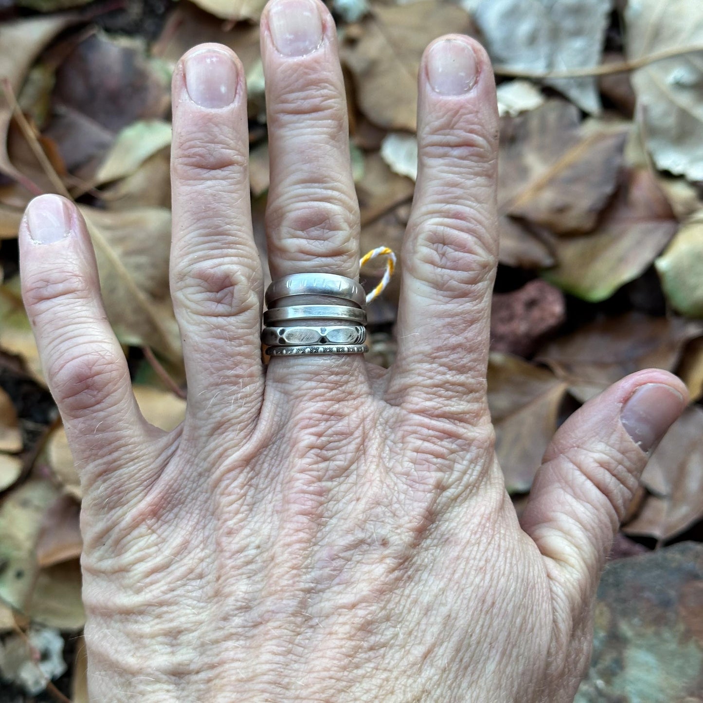 Sterling Silver Stacking Rings size 8.5