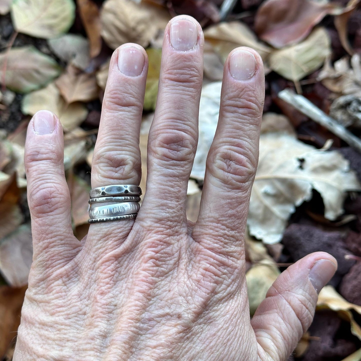 Sterling Silver Stacking Rings size 6.5