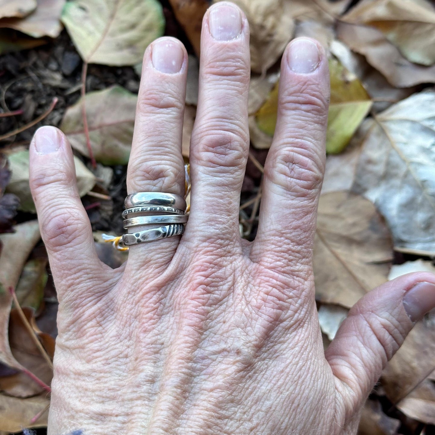 Sterling Silver Stacking Rings size 7.5