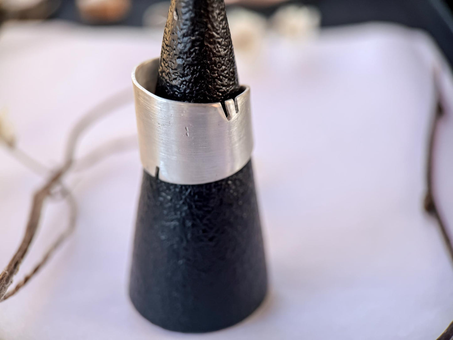 Sterling Silver Feather Ring Shank | Stand Collection | Semi-Customizable