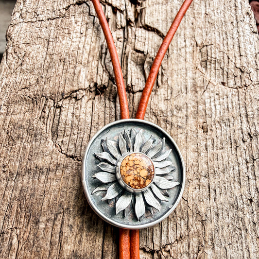 Sunflower Jasper Sterling Silver Bolero