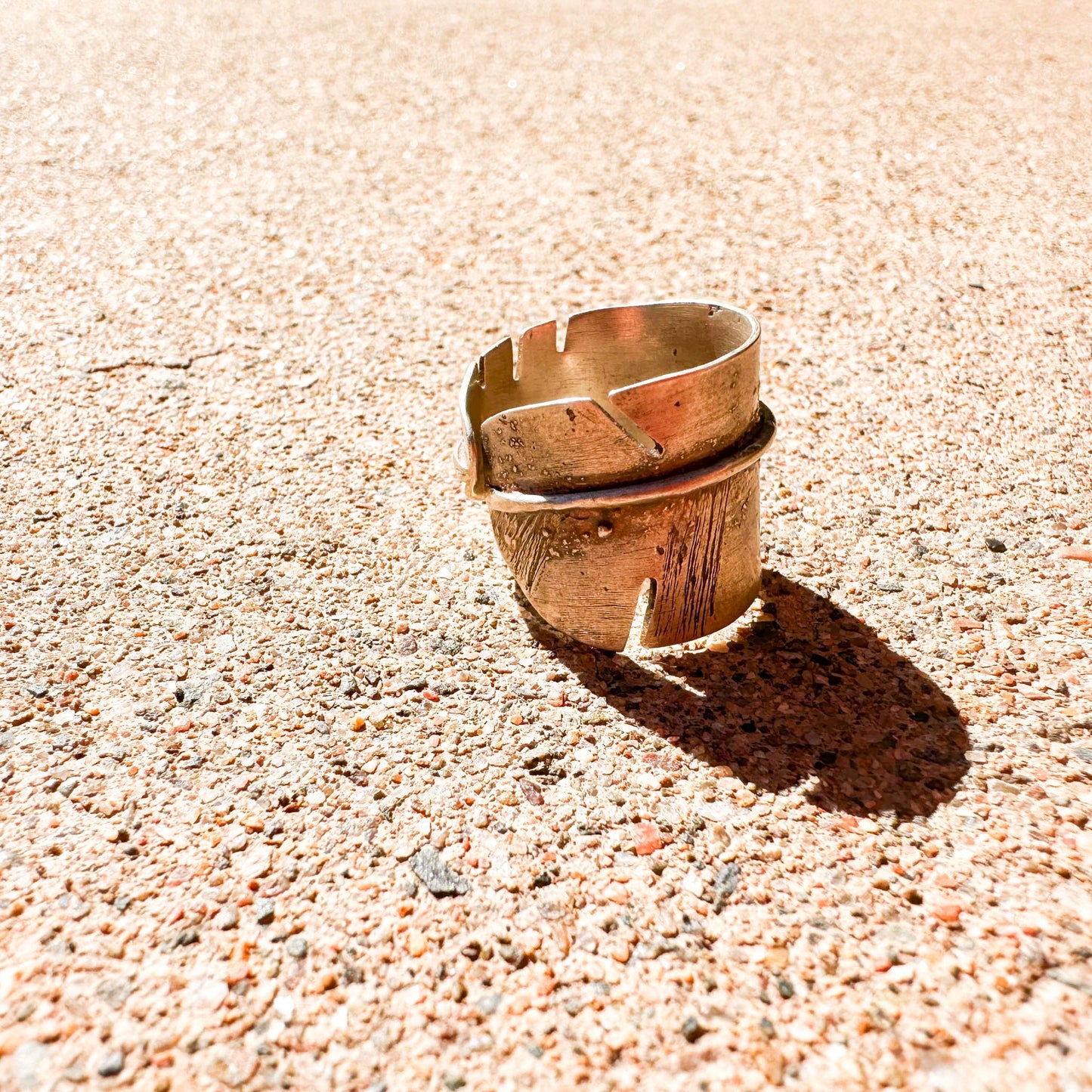 Sterling Silver Fearless Feather Ring