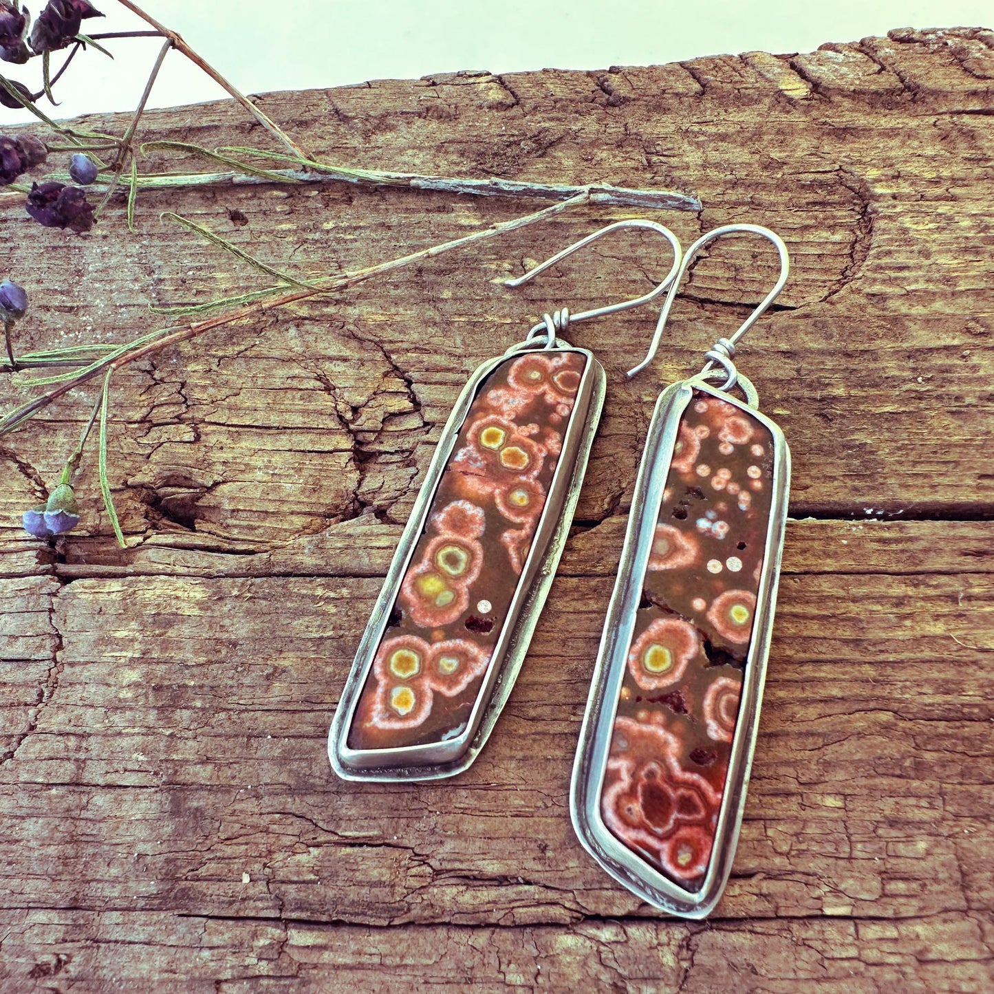 Orbicular Jasper Earrings: A Celestial Dance