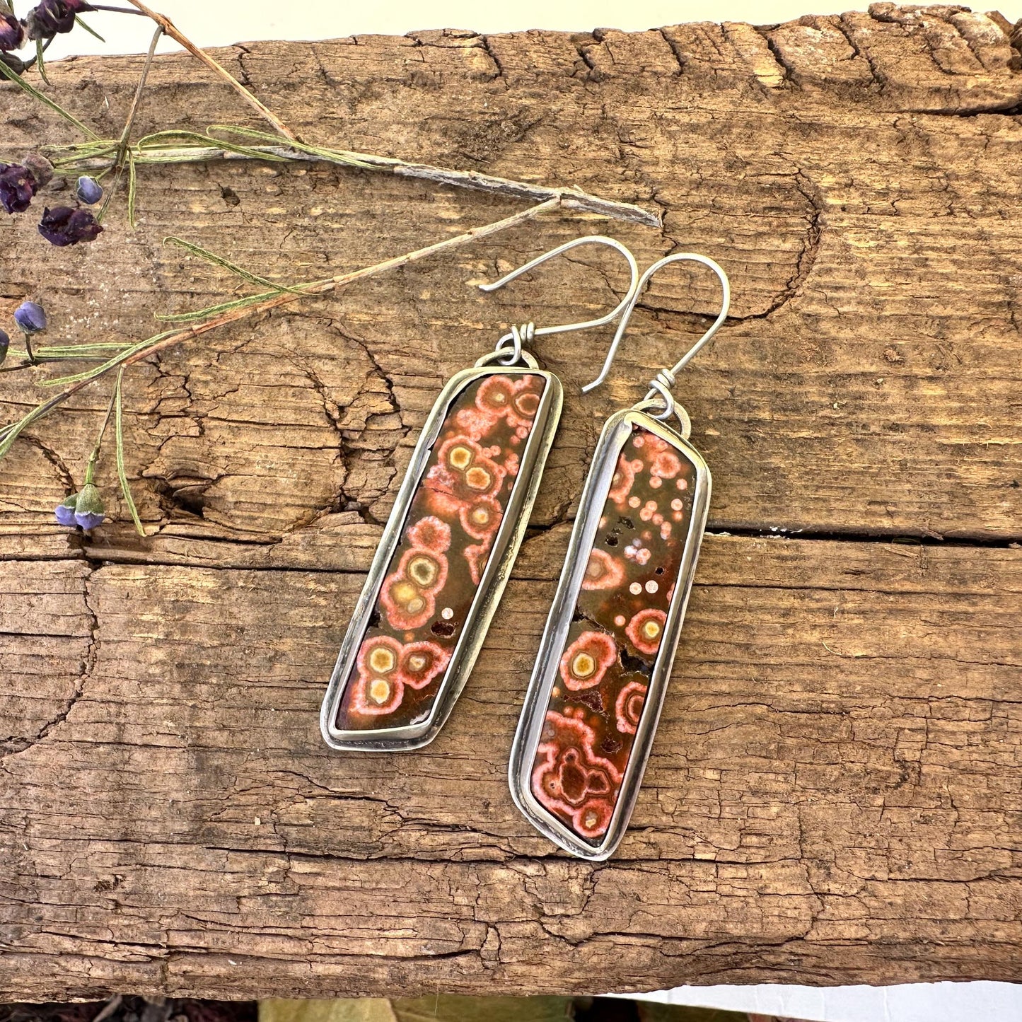 Orbicular Jasper Earrings: A Celestial Dance