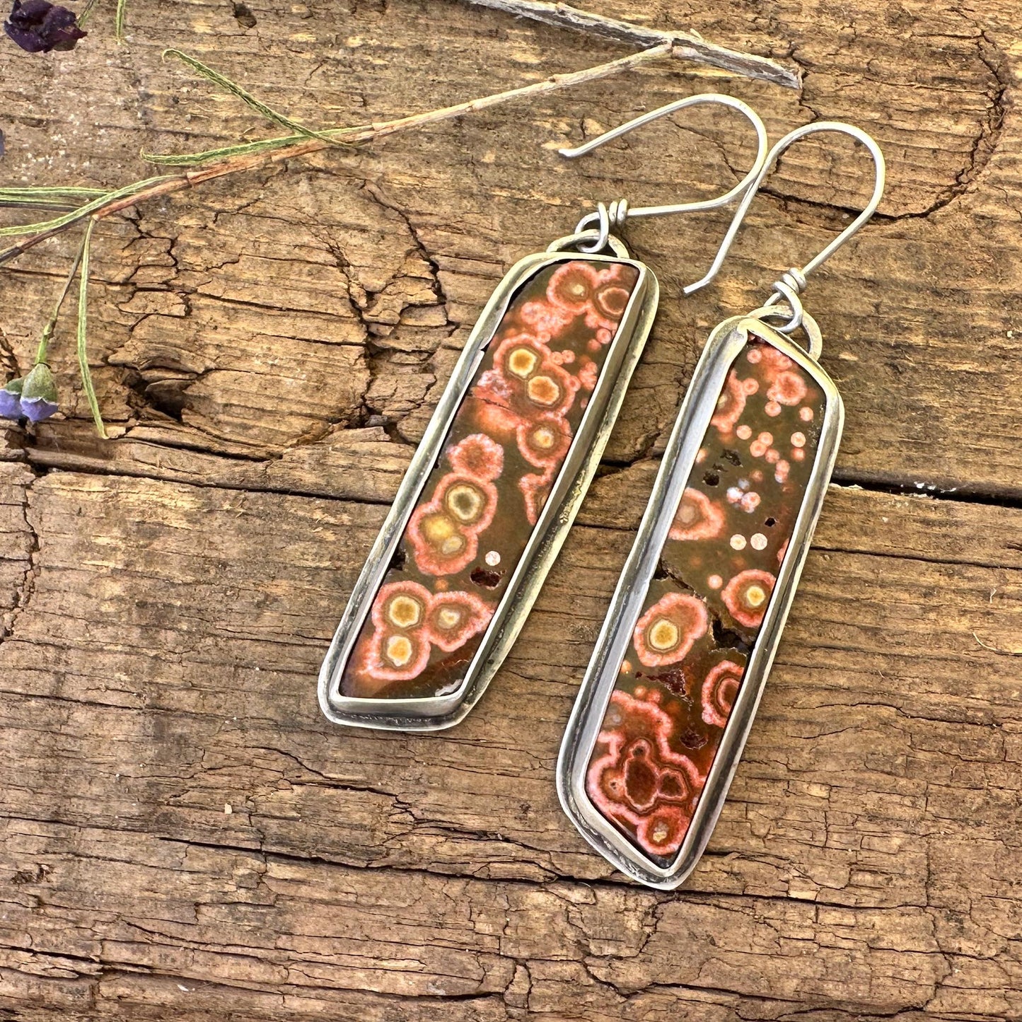 Orbicular Jasper Earrings: A Celestial Dance