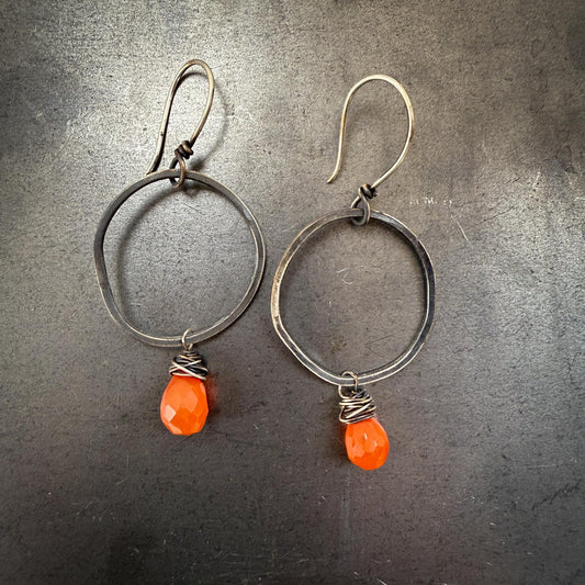 Abstract Silver Hoops | Made to Order