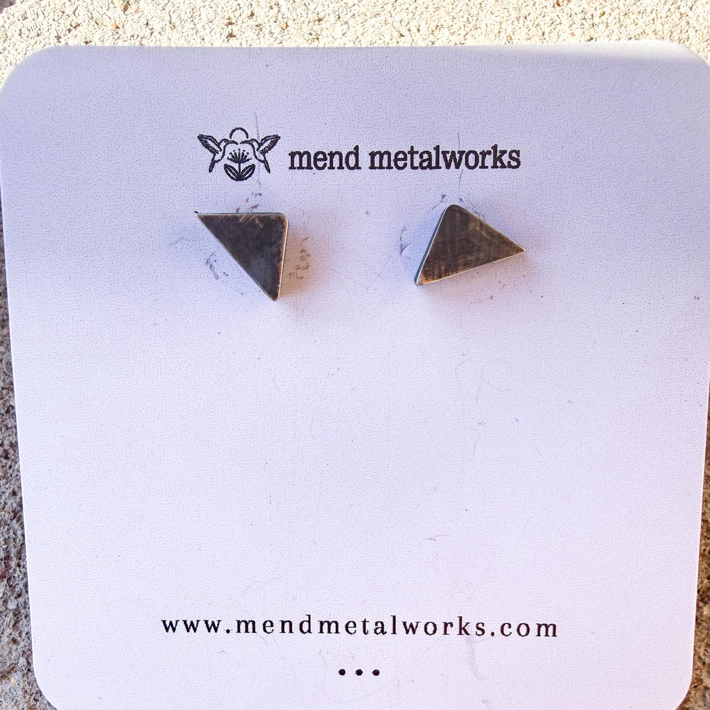 Triangle Sterling Silver Studs