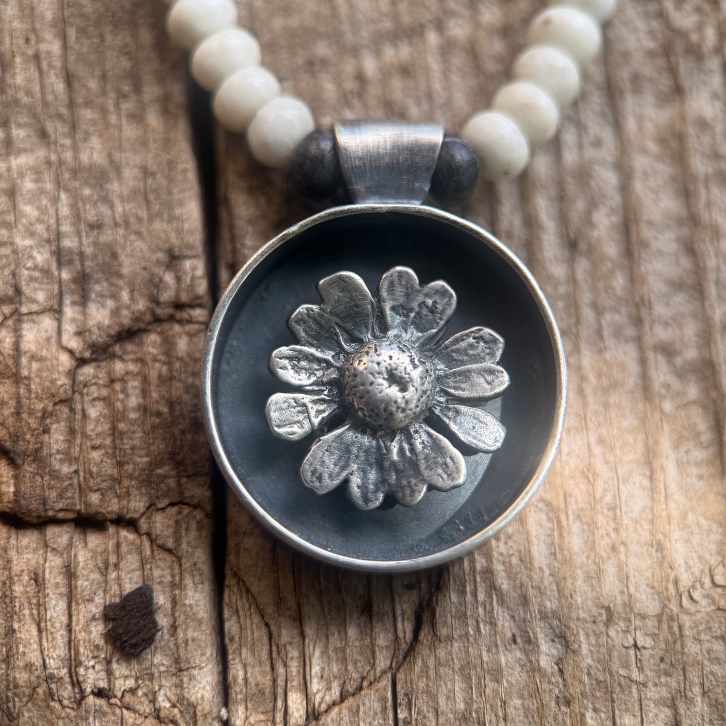 Chamomile + White Buffalo Turquoise Necklace