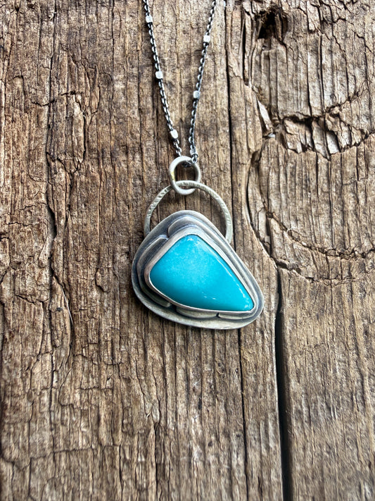 Turquoise Pool Sterling Silver Necklace